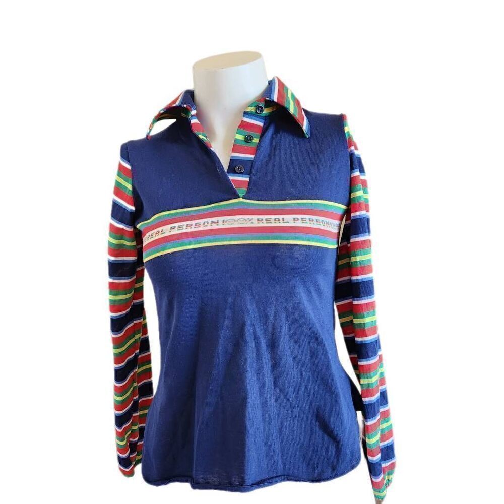 100% real person JCPenney kids medium or women's XS vintage '70s Chucky top